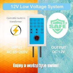 Pool Lights for Inground Pool, 60W 10 Inch LED Inground Pool Light with Controll Pool Lights for Inground Pool, 60W 10 Inch LED Inground Pool Light with Controll
