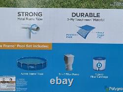 Pool NEW Summer Waves 15ft x 33in Active Frame Above Ground Swimming Pool Set