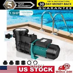 Pool Pump 1.5HP Swimming Pool pump withStrainer Filter In/Above Ground