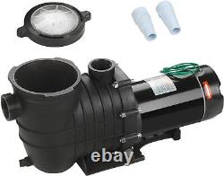 Pool Pump 2HP Swimming Pool Pump In/Above Ground with Motor Strainer Filter Basket