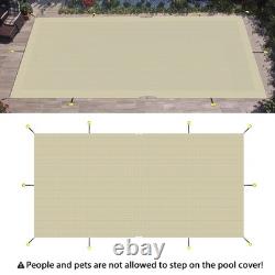 Pool Safety Cover for Inground Pools 16' x 36' Rectangle Winter Swimming Pool