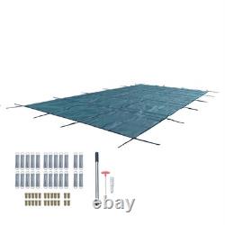 Pool Safety Cover for Pools, Inground Mesh Pool Cover for Rectangle Swimming Pool