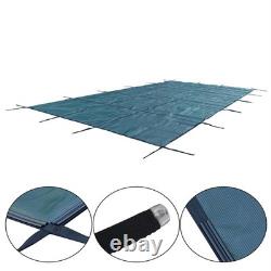 Pool Safety Cover for Pools, Inground Mesh Pool Cover for Rectangle Swimming Pool