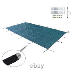 Pool Safety Cover for Pools, Inground Mesh Pool Cover for Rectangle Swimming Pool