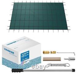 Pool Safety Inground Pool Cover 16x32 Safety Pool Cover withAnchors Instal Tools