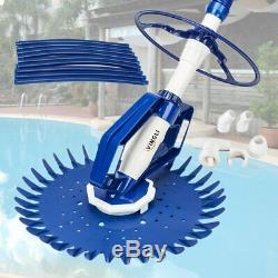 Pool Sweeper Automatic Vacuum Cleaner Swimming Suction Side Climb Wall In Ground