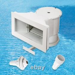 Pool Wall Skimmer 13.5 Inch Wide Mouth Inground Swimming Pool Debris Basket Vac