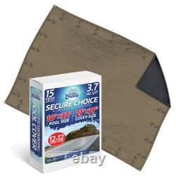 PoolCoverChoice Winter Swimming Pool Cover for 16 ft x 32 ft Rectangular Pool