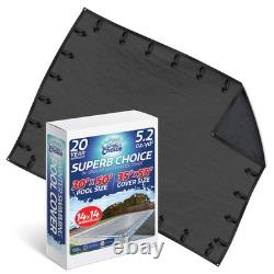 PoolCoverChoice Winter Swimming Pool Cover for 30 ft x 50 ft Rectangular Pool