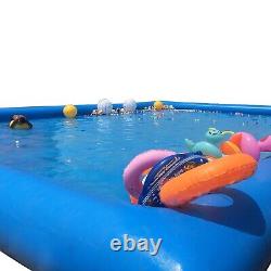 PreAsion Family Swimming Pool 8x8x0.65m Above Ground Pool Large Inflatable Pool