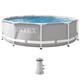 Prism Frame 10ft X 30in Above Ground Swimming Pool Set With Pump Filter