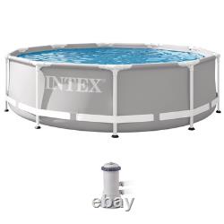 Prism Frame 10Ft X 30In above Ground Swimming Pool Set With Pump Filter