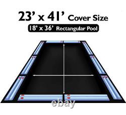 Rectangle Deluxe Swimming Pool Winter Covers with Water Tubes (Choose Size)
