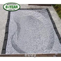 Rectangle Micro Mesh Inground Winter Pool Cover, 8-Year Warranty In The Swim