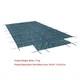 Rectangle Pool Cover Safety For Inground Swimming Pool With Right/center Steps