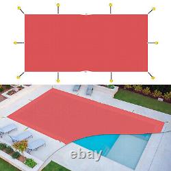 Rectangle Winter Pool Cover Red Heavy Duty Safety for Inground Swimming Pool