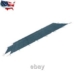 Rectangular 20×38FT In-Ground Swimming Winter Pool Cover With 4×8FT Right Step