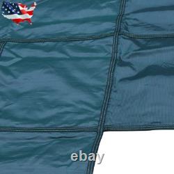 Rectangular 20×38FT In-Ground Swimming Winter Pool Cover With 4×8FT Right Step