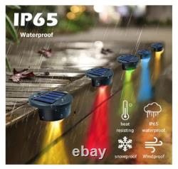 Redaica 4pack Solar Powered Swimming Pool Edge Lights for Inground Pools Abov