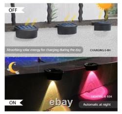 Redaica 4pack Solar Powered Swimming Pool Edge Lights for Inground Pools Abov