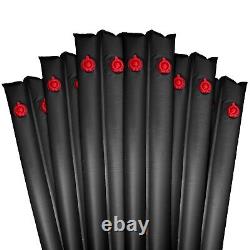 Robelle 16 Ga. 10' DOUBLE CHAMBER Tube Swimming Pool Cover Closing, Black 12-Pk