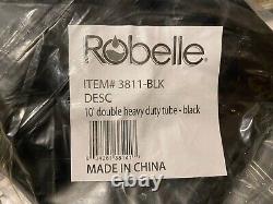 Robelle 16 Ga. 10' DOUBLE CHAMBER Tube Swimming Pool Cover Closing, Black 12-Pk