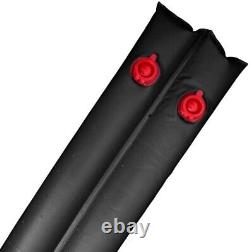 Robelle 16 Ga. 10' DOUBLE CHAMBER Tube Swimming Pool Cover Closing, Black 12-Pk