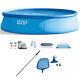 Round Above Ground Swimming Pool Set With Cleaning Maintenance Swimming Pool Kit