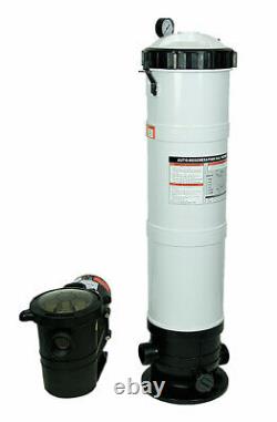 Rx Clear DE 100 Sq. Ft. In-ground Swimming Pool Filter System with 1 HP Pump
