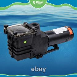 Rx Clear Super-Flo Single Speed Inground Swimming Pool Pump 1 ½ THP 115/230V