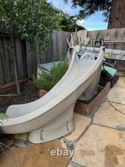 S. R. Smith 698-209-58110 Cyclone Right Curve Swimming Pool Slide, Taupe 4' Tall