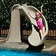 S. R. Smith Right Curve Cyclone Inground Swimming Pool Slide-taupe 698-209-58110