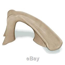S. R. Smith Right Curve Cyclone Inground Swimming Pool Slide-Taupe 698-209-58110