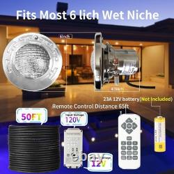 SOLAR SPORTS 6 Inch Led Pool Lights for Inground Pool, Swimming Pool Spa Ligh