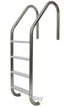 SR Smith 4-Step Polished Stainless Steel Swimming Pool Ladder For Inground Pools