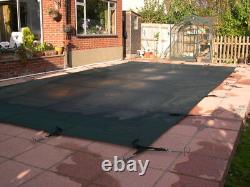 SWIMMING POOL INGROUND DELUXE WINTER DEBRIS COVER 24' x 12' WITH S/S FIXINGS