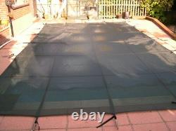 SWIMMING POOL INGROUND DELUXE WINTER DEBRIS COVER 24' x 12' WITH S/S FIXINGS
