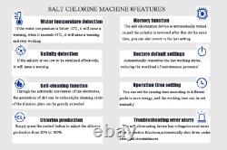 Salt Water Pool Chlorinator System Salt Chlorine Generator for Above/Inground