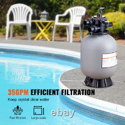 Sand Filter 16 Above Inground Swimming Pool Sand Filter with 7-Way Valve