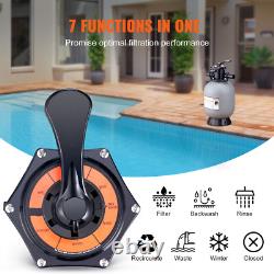 Sand Filter 16 Above Inground Swimming Pool Sand Filter with 7-Way Valve