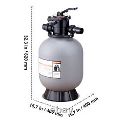 Sand Filter 16 Above Inground Swimming Pool Sand Filter with 7-Way Valve