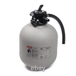 Sand Filter 19 Above Inground Swimming Pool Sand Filter Grey & Black Portable