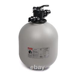 Sand Filter 24 Above Inground Swimming Pool Sand Filter Grey & Black 4980GPH