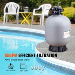Sand Filter 24 Above Inground Swimming Pool Sand Filter with 7-Way Valve