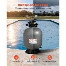 Sand Filter, 24-Inch, 65 GPM Above Inground Swimming Pool Sand Filter System, wi