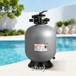 Sand Filter, 24-Inch, 65 GPM Above Inground Swimming Pool Sand Filter System, wi
