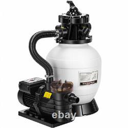 Sand Filter Above Inground Swimming Pool Sand Filter Pump 6/7-Way Valve & Timer