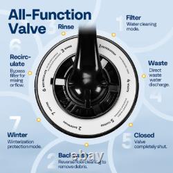 Sand Filter Above Inground Swimming Pool Sand Filter Pump 6/7-Way Valve & Timer