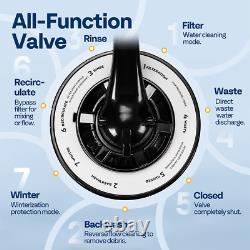 Sand Filter Above Inground Swimming Pool Sand Filter Pump 6/7-Way Valve & Timer