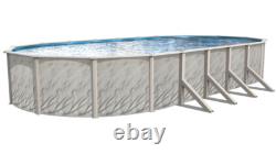 Scratch & Dent 12 x 24' x 52 Oval Above Ground Swimming Pool with Liner & Skimmer Scratch & Dent 12 x 24' x 52 Oval Above Ground Swimming Pool with Liner & Skimmer